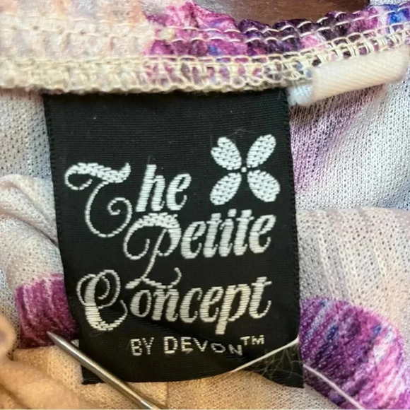 VTG Women’s 80s PL Sheer Floral Blouse Puff Sleeve Ruffle Neck Union Made - Picture 2 of 13